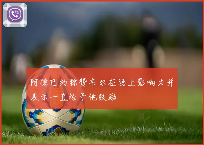 阿德巴约称赞韦尔在场上影响力并表示一直给予他鼓励